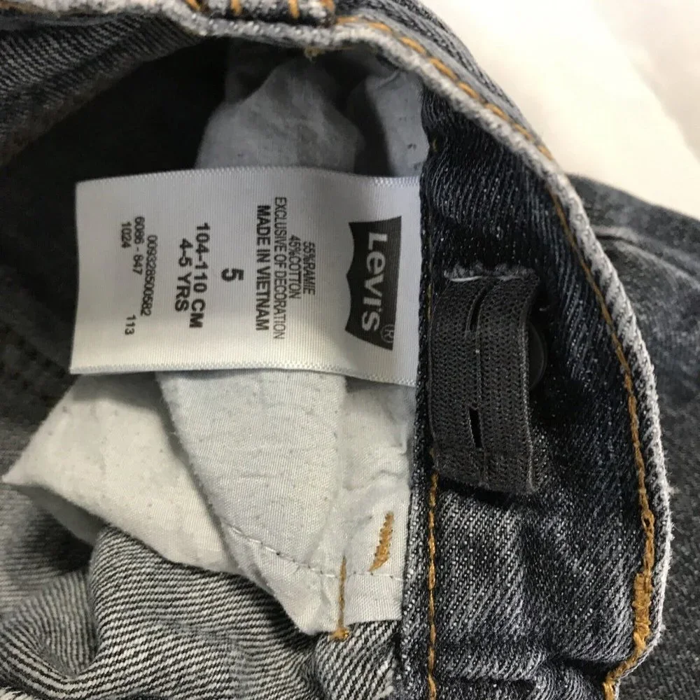 Levi Strauss Classic Red Label Shorts Youth Size 5 Reg Faux Button Pocket Design - Picture 6 of 12